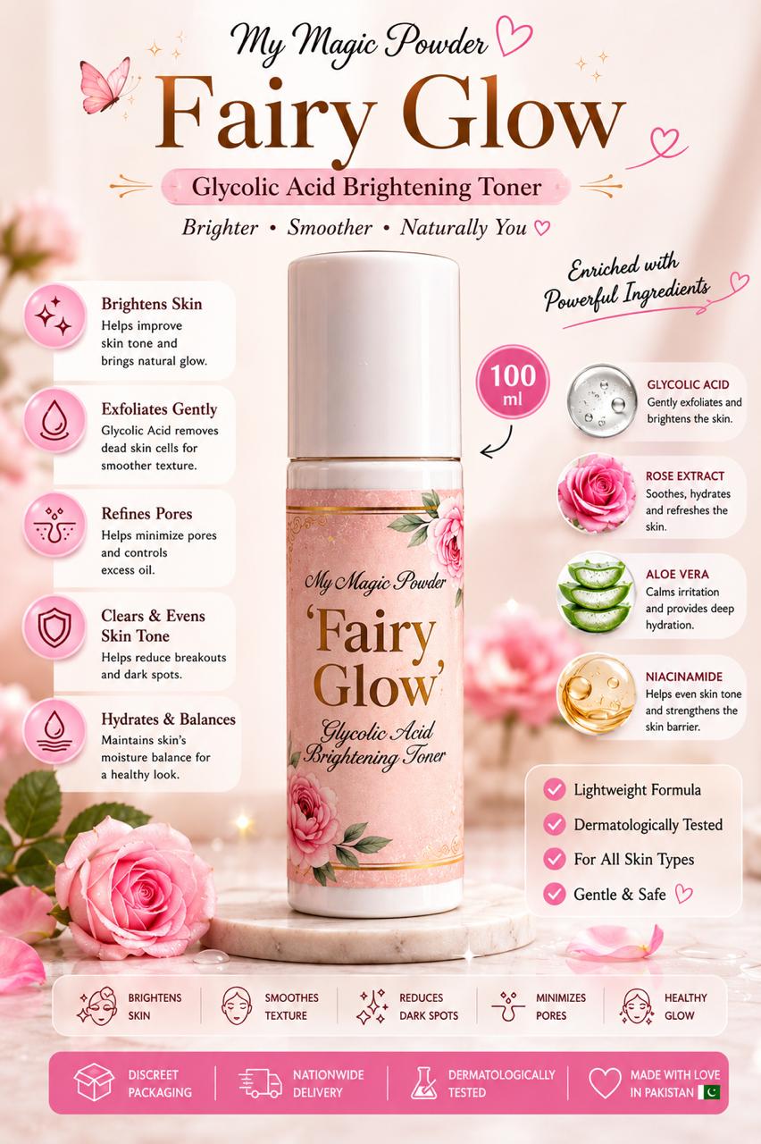 Fairy Glow Glycolic Acid Brightening Toner - My Magic Powder