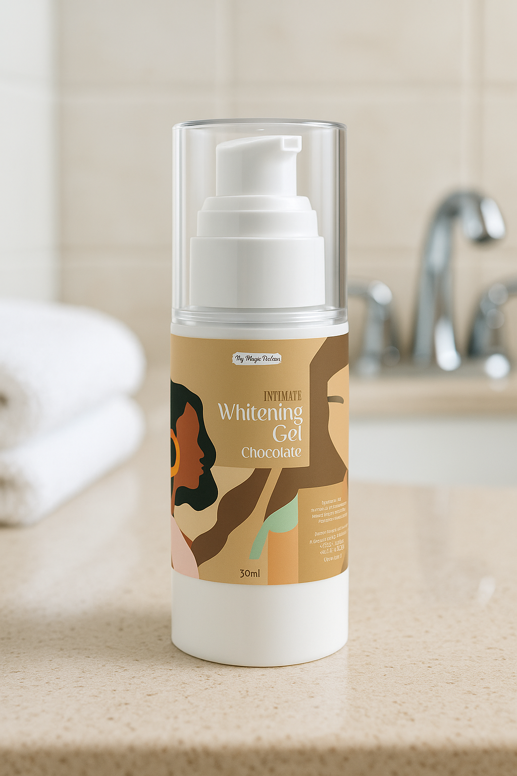 Intimate Whitening Gel Chocolate | Natural Intimate Brightening - mymagicpowder