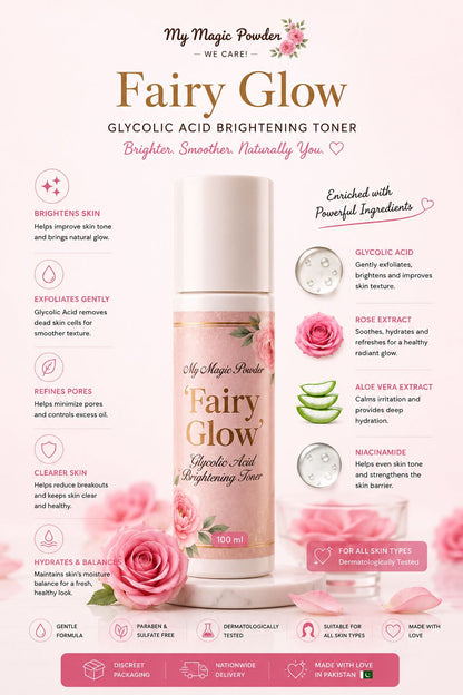 Fairy Glow Glycolic Acid Brightening Toner - My Magic Powder
