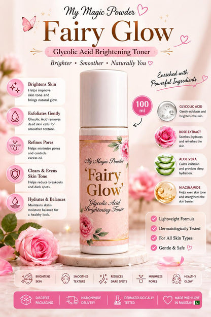 Fairy Glow Glycolic Acid Brightening Toner - My Magic Powder