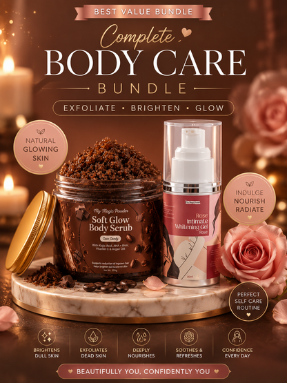 Glow & Tighten Bundle | Body Scrub & Tightening Powder | Bundle Set