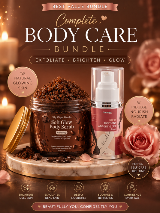 Glow & Tighten Bundle | Body Scrub & Tightening Powder | Bundle Set