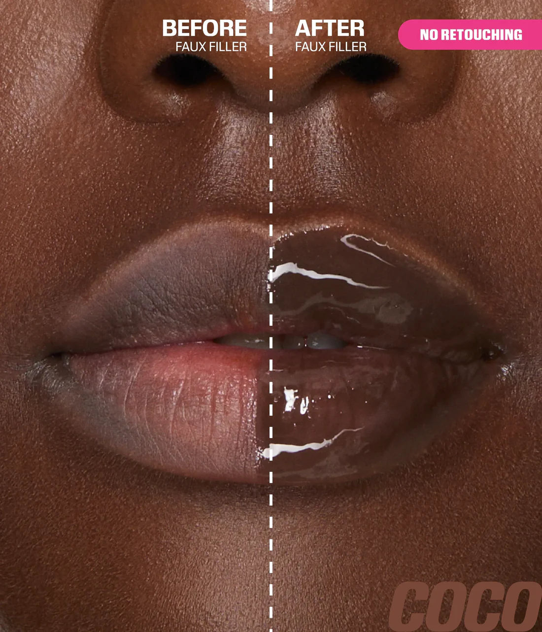 Huda Beauty Faux Filler Extra Shine Lip Gloss – High-Shine Plumping Gloss