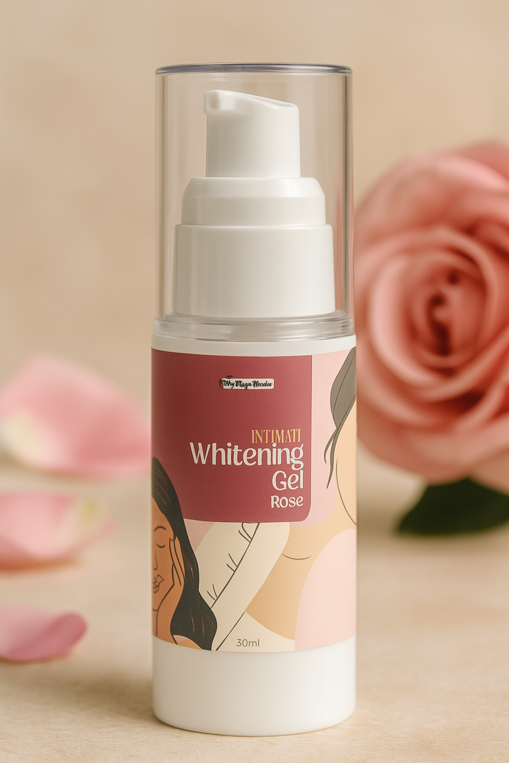 Intimate Whitening Gel – Rose | Natural Intimate Brightening Solution - mymagicpowder